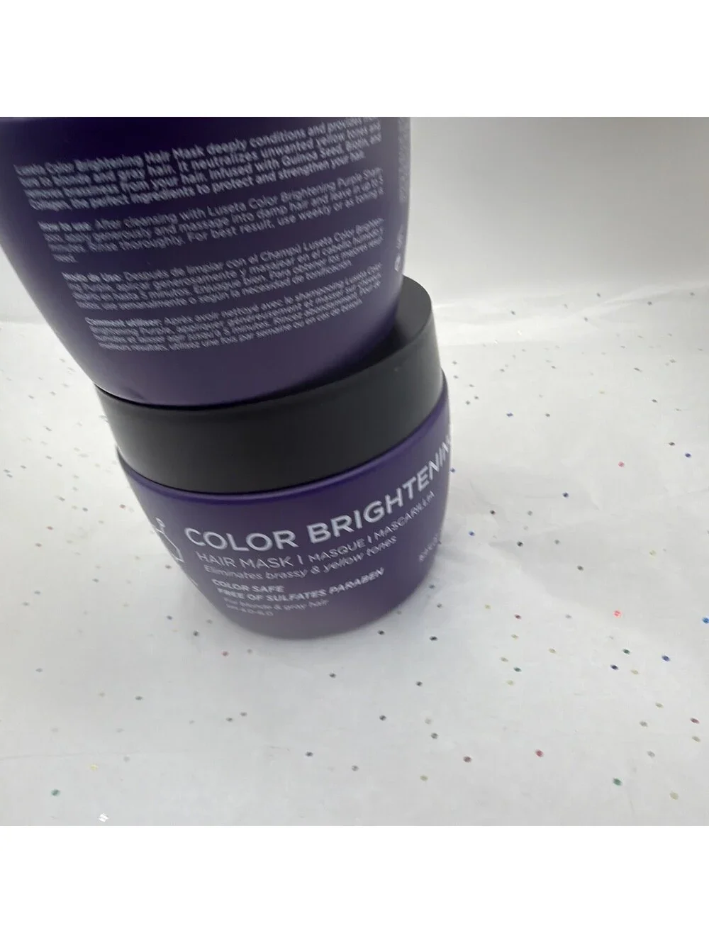 Luseta Color Safe Brightening Hair Mask 2 Pack Purple Toning Hair Treatment
